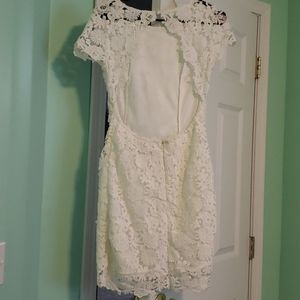 White lace dress